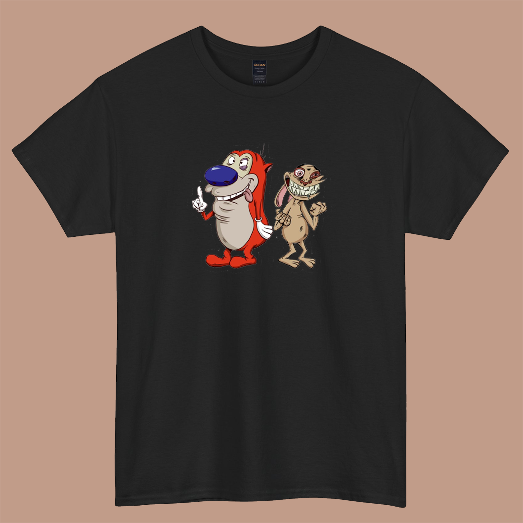 Ren and Stimpy  LOGO short sleeve t shirt S-3XL -P