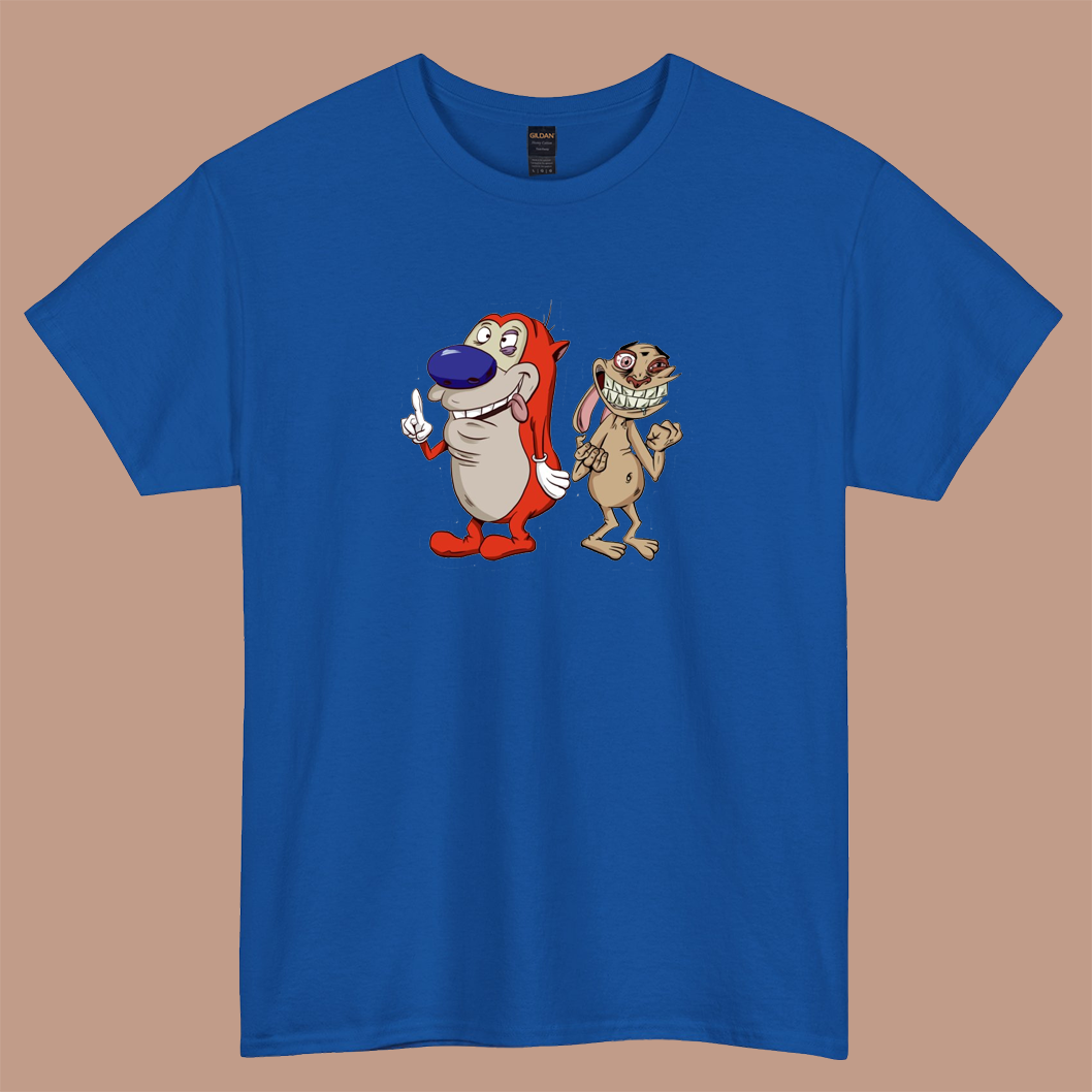 Ren and Stimpy  LOGO short sleeve t shirt S-3XL -P
