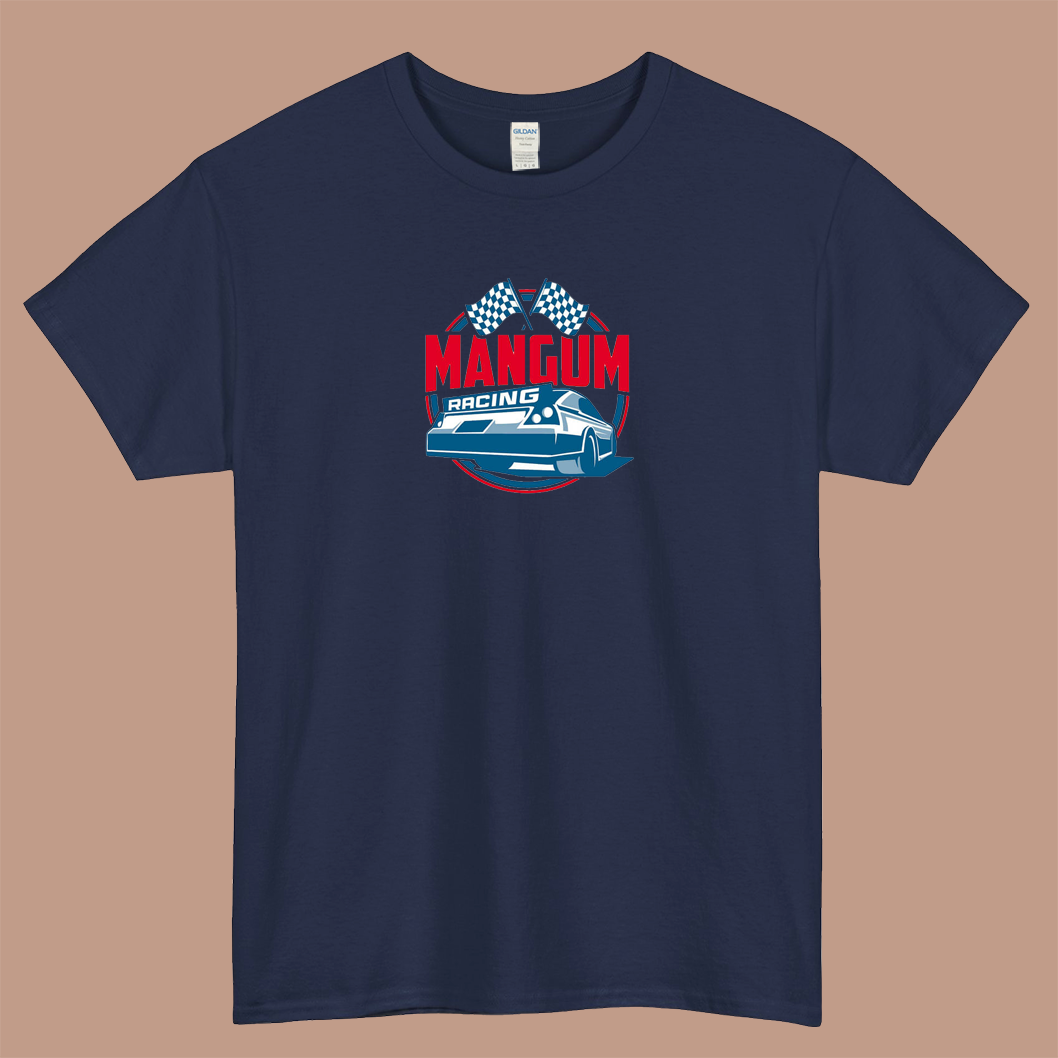 Retro Racing Logo Mens short Sleeve T-Shirt Size S-3XL