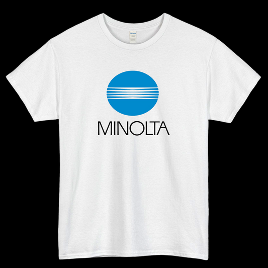 Retro Vintage Minolta Logo Mens Unisex Short Sleeve T-Shirt Size S-3XL - P