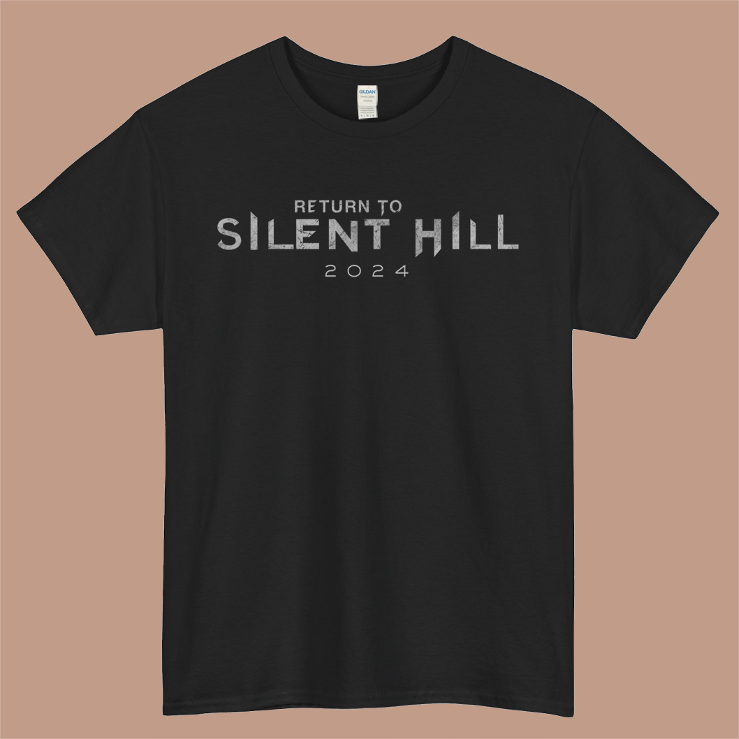 Return To Silent Hill Logo Mens Unisex Short Sleeve Black T-Shirt Size S-3XL
