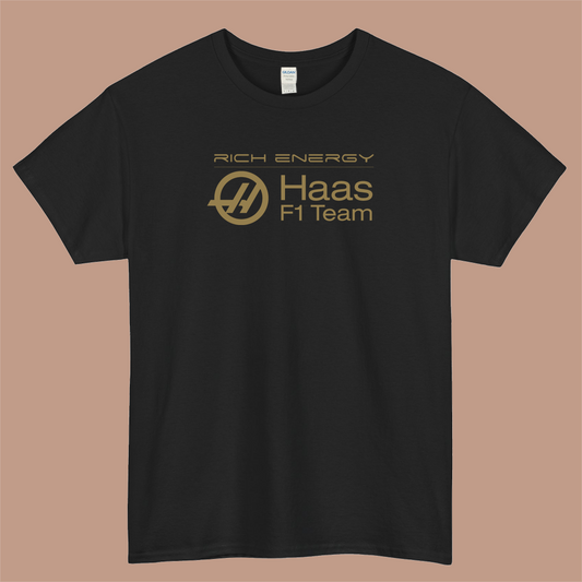 Rich Energy Haas F1 Team Logo Mens Unisex Short Sleeve T-Shirt Size S-3XL - P
