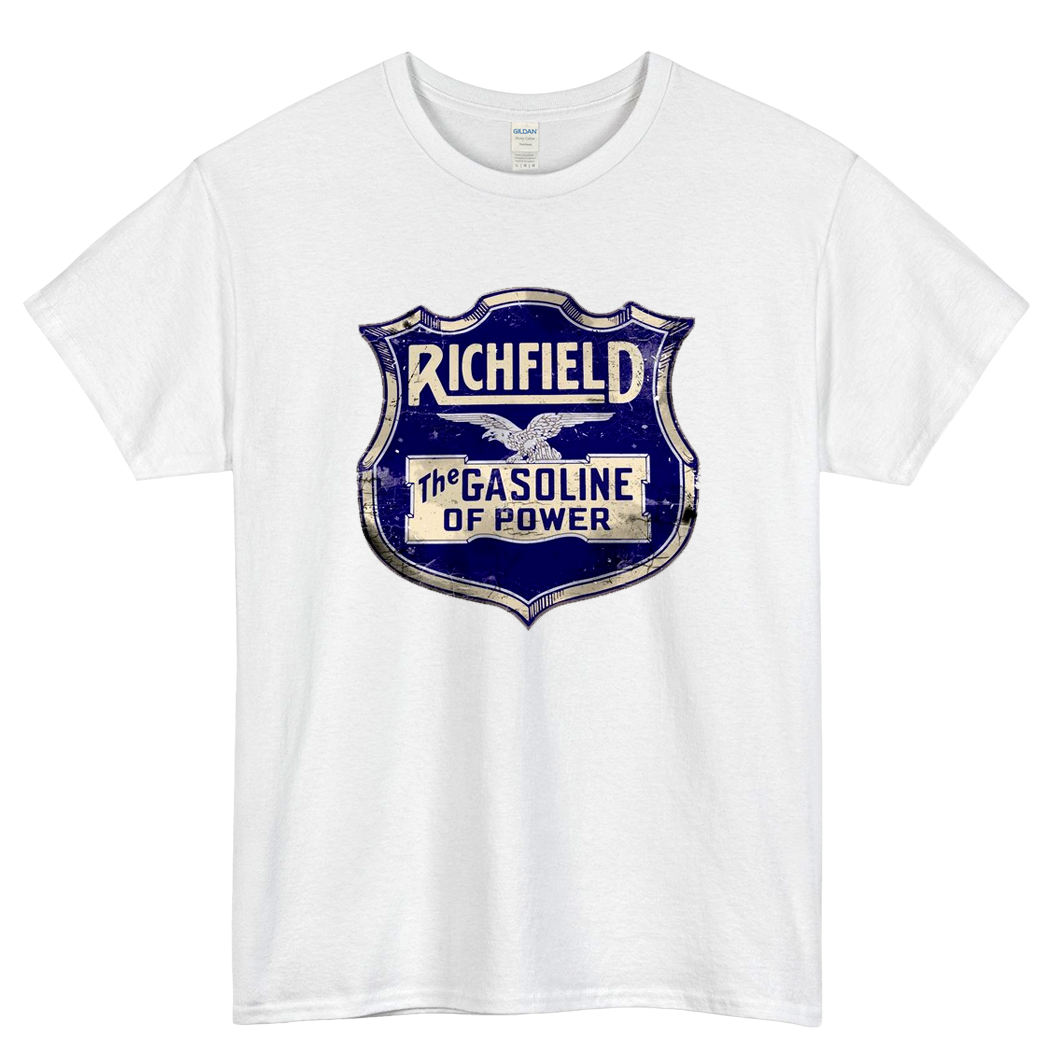 Richfield - The Gasoline of Power Logo Mens Unisex Short Sleeve T-Shirt Size S-3XL - P