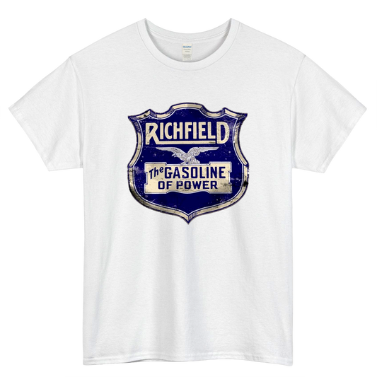 Richfield - The Gasoline of Power Logo Mens Unisex Short Sleeve T-Shirt Size S-3XL - P