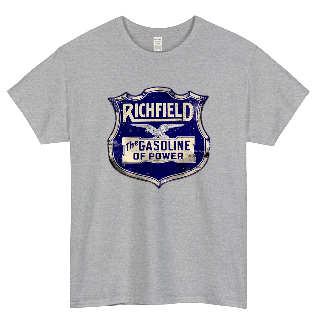 Richfield - The Gasoline of Power Logo Mens Unisex Short Sleeve T-Shirt Size S-3XL - P