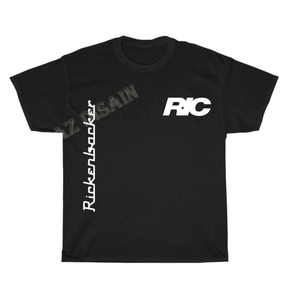 Rickenbacker Guitars Logo Men's Unisex T Shirt Size S to 3XL