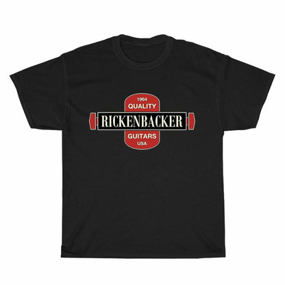 Rickenbacker guitars Logo Men's Unisex T Shirt Size S to 3XL
