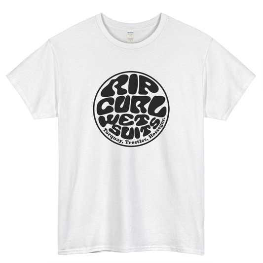 Rip Wet Suites Curl Logo Mens Unisex Short Sleeve T-Shirt Size S-3XL - P