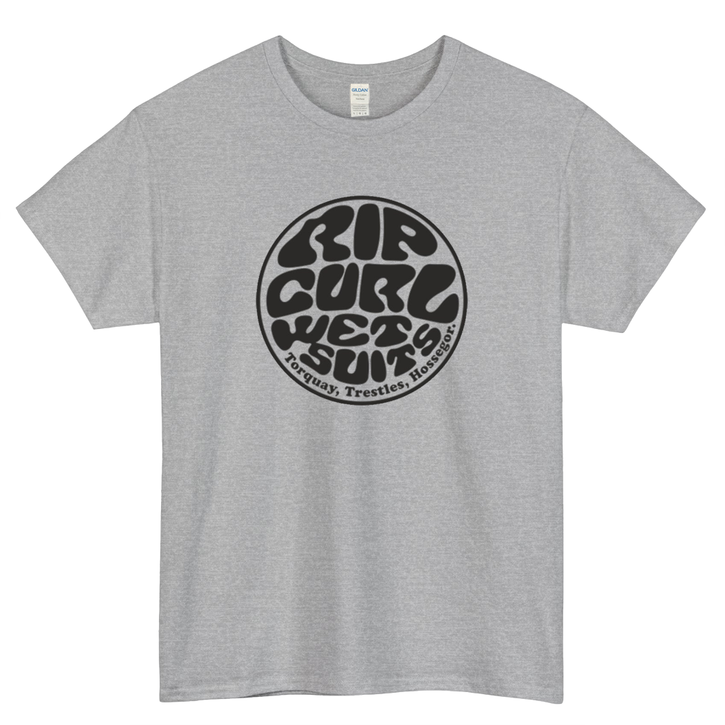 Rip Wet Suites Curl Logo Mens Unisex Short Sleeve T-Shirt Size S-3XL - P