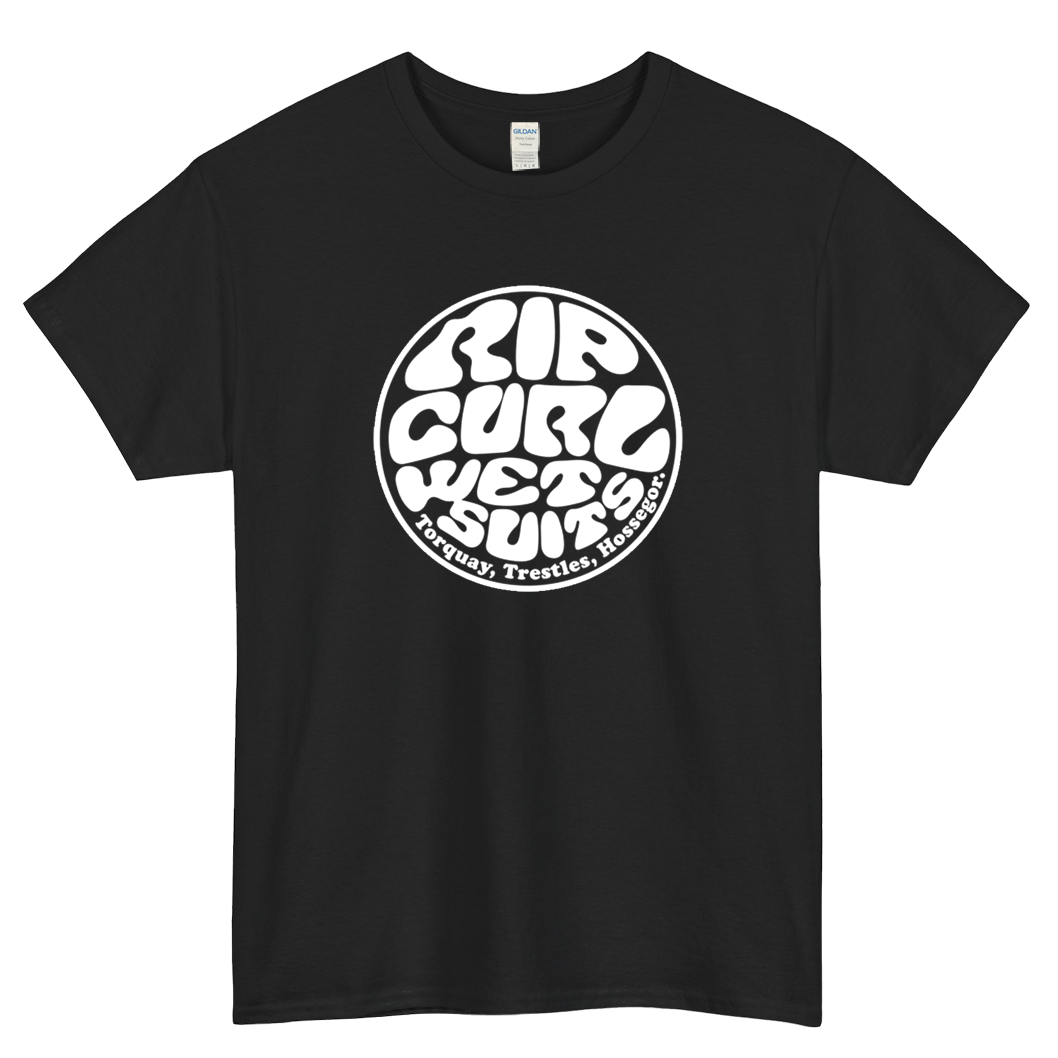 Rip Wet Suites Curl Logo Mens Unisex Short Sleeve T-Shirt Size S-3XL - P