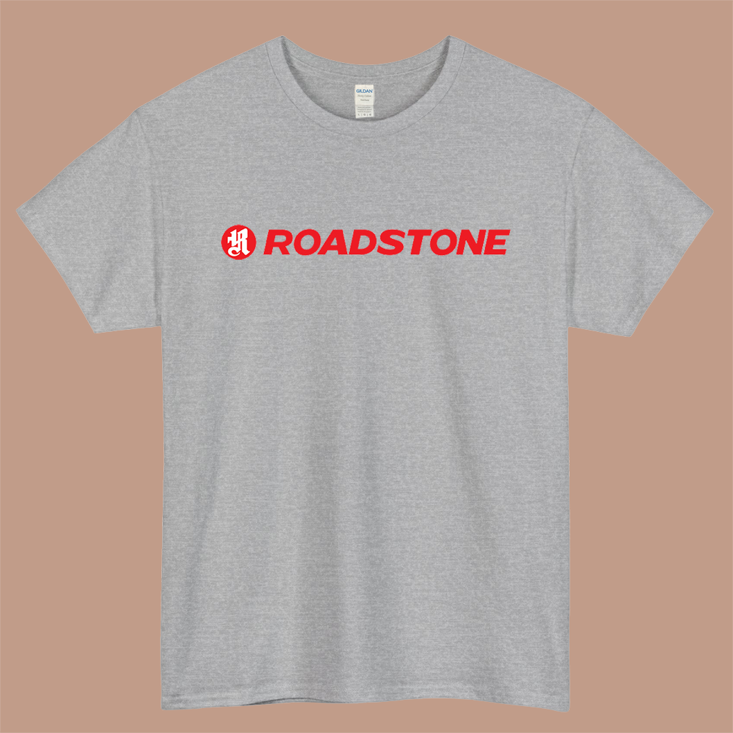 Roadstone Performance Logo Mens Unisex Short Sleeve Gray T-Shirt Size S-3XL