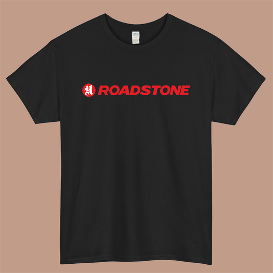 Roadstone Performance Logo Mens Unisex Short Sleeve Black T-Shirt Size S-3XL
