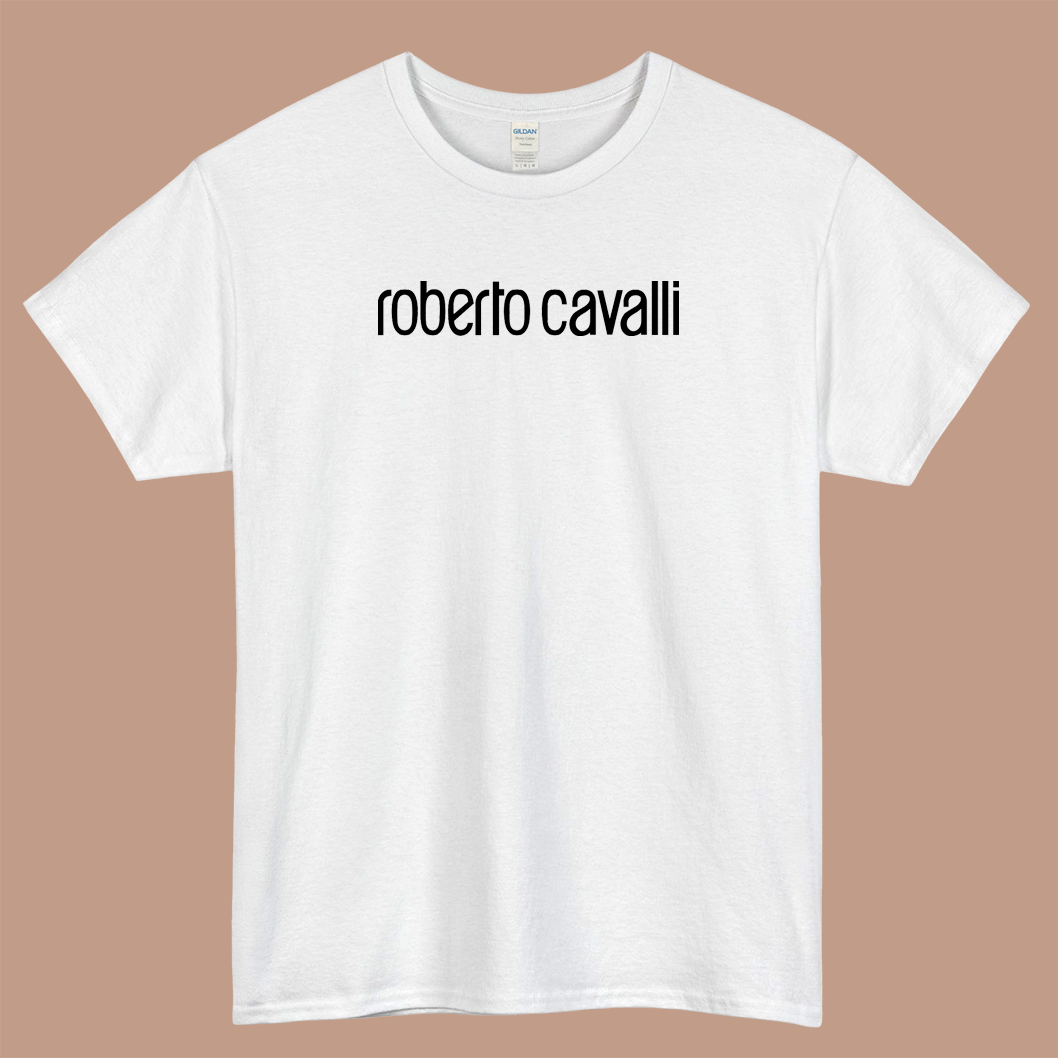 Roberto Cavalli Logo Mens Unisex Short Sleeve T-Shirt Size S-3XL