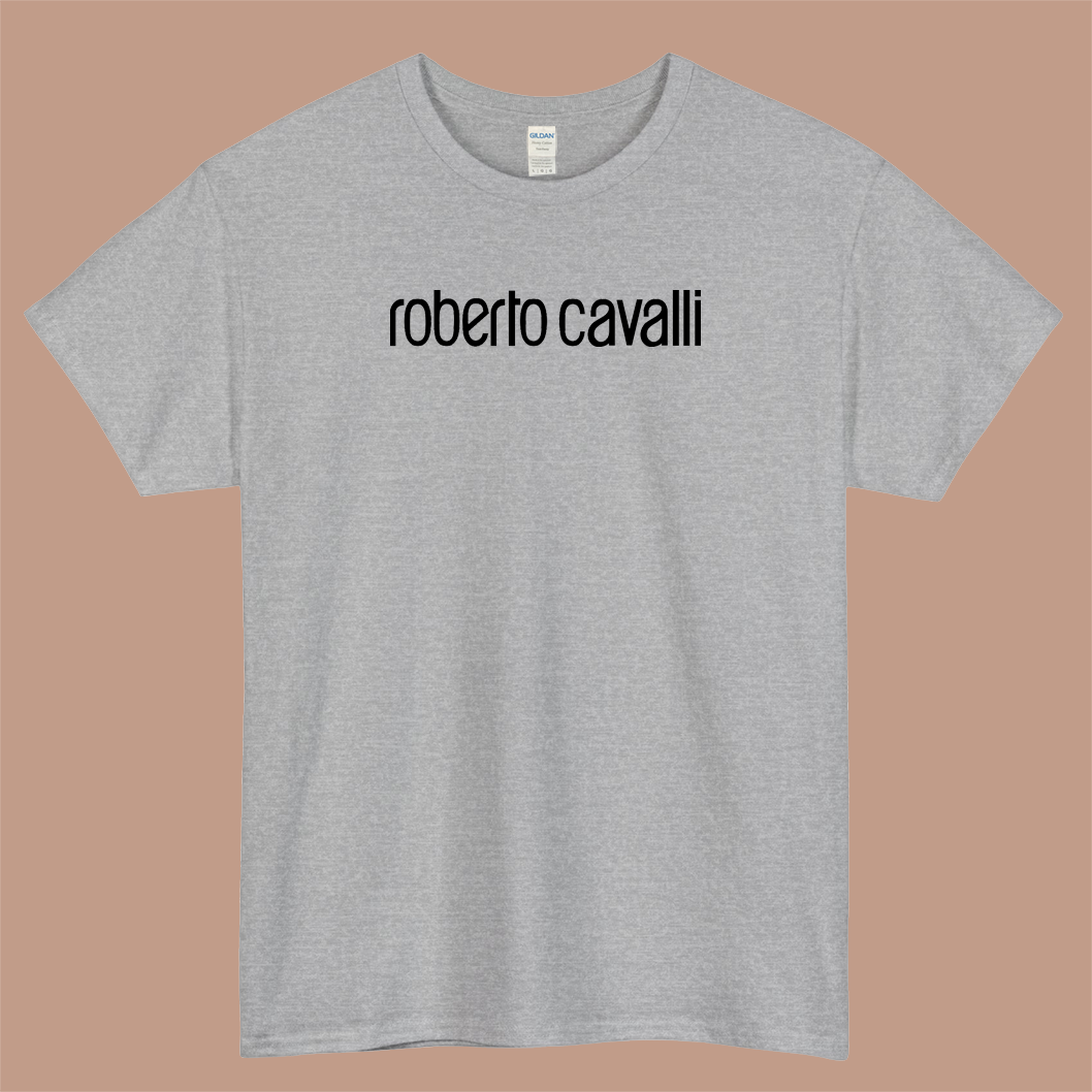 Roberto Cavalli Logo Mens Unisex Short Sleeve T-Shirt Size S-3XL