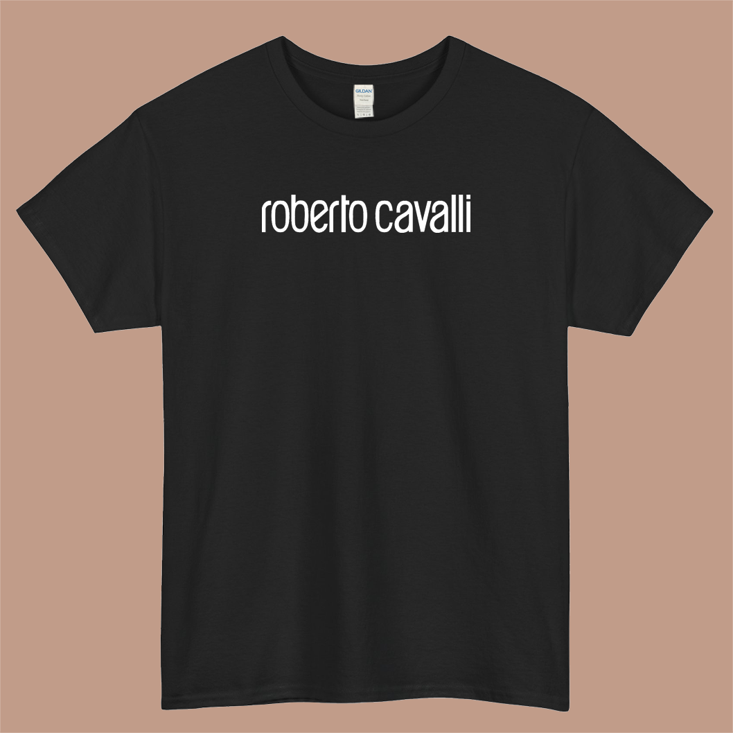 Roberto Cavalli Logo Mens Unisex Short Sleeve T-Shirt Size S-3XL