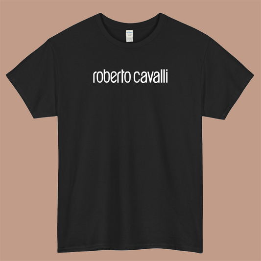 Roberto Cavalli Logo Mens Unisex Short Sleeve T-Shirt Size S-3XL