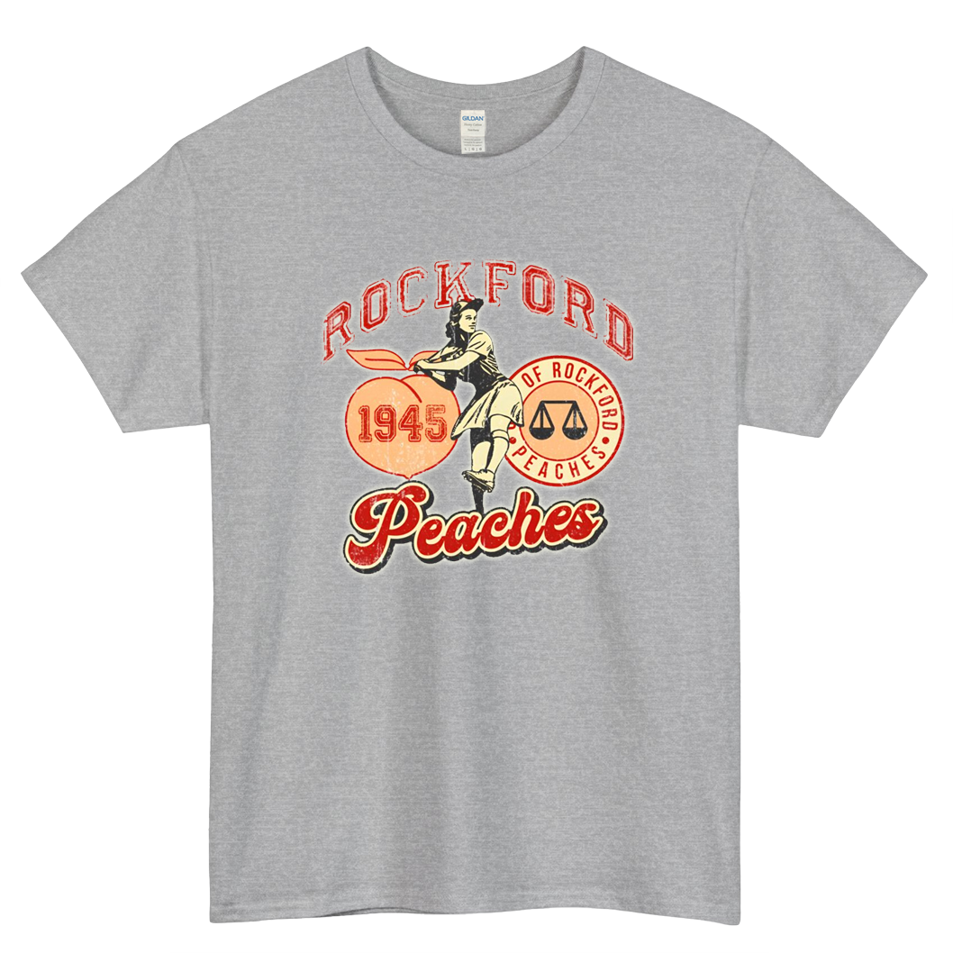 Rockford Peaches Logo Mens Unisex Short Sleeve T-Shirt Size S-3XL - P