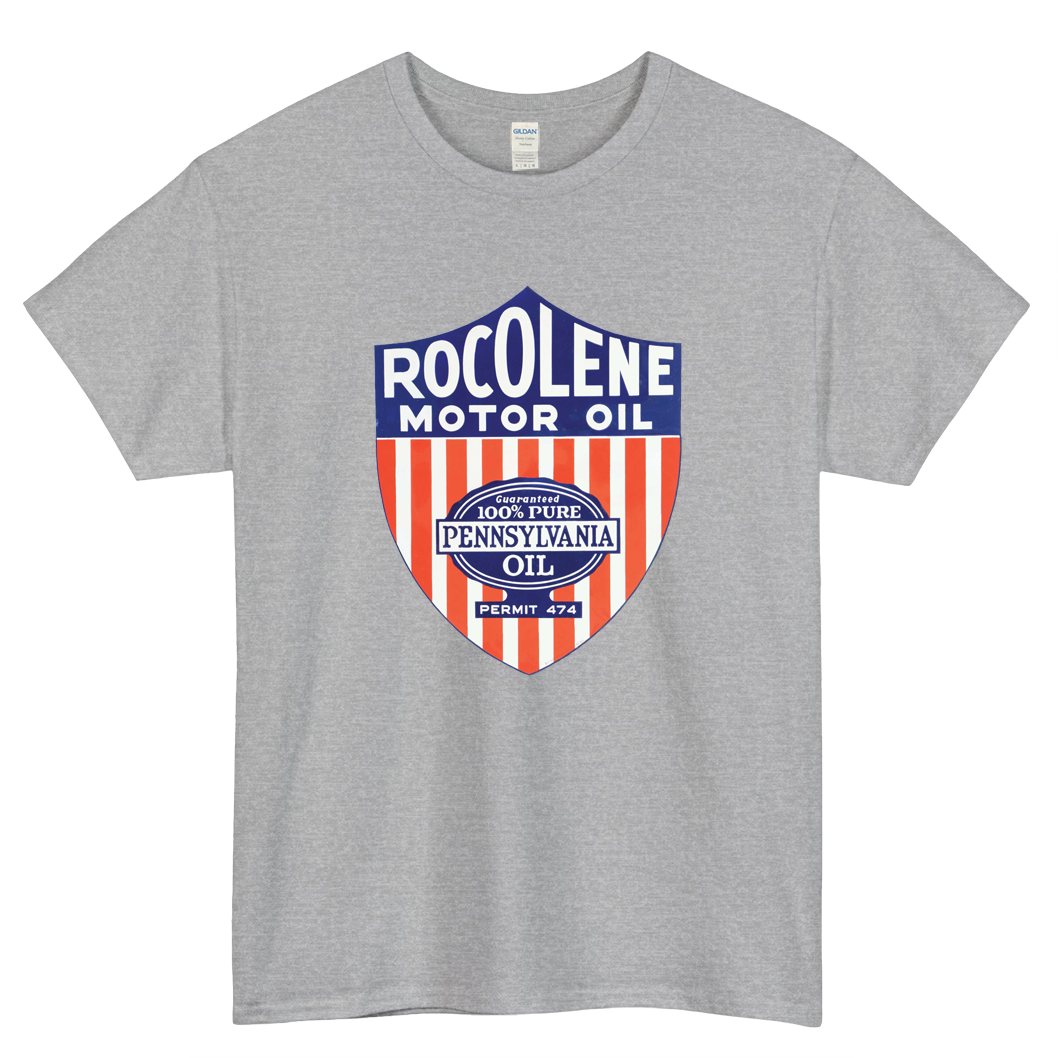 Rocolene Motor Oil Logo Mens Unisex Short Sleeve T-Shirt Size S-3XL - P