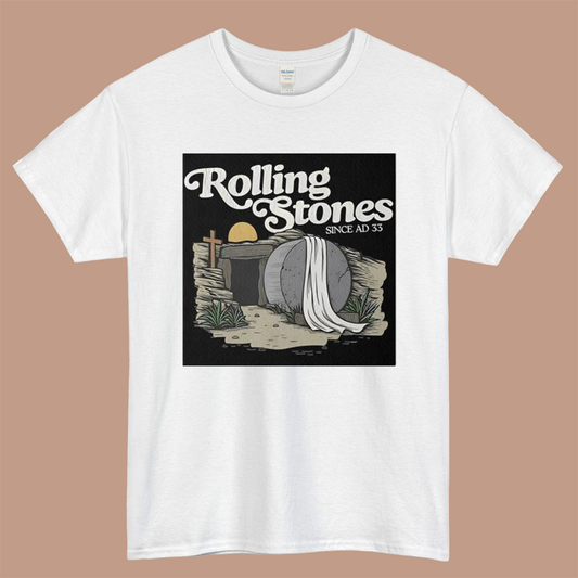 Rolling Stones Since ad 33 Logo Mens Unisex Short Sleeve White T-Shirt Size S-3XL