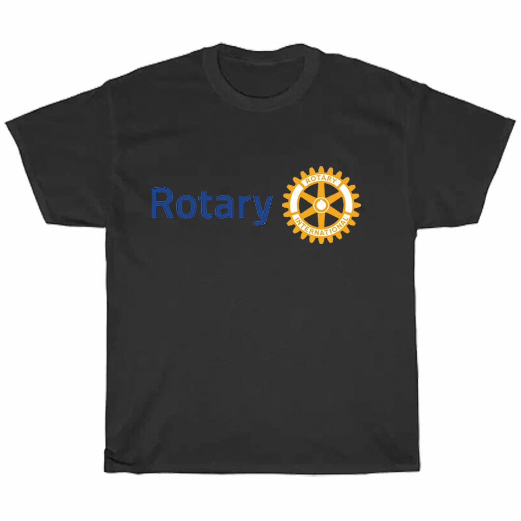 Rotary Logo Unisex Men's T Shirt Size S to 3XL