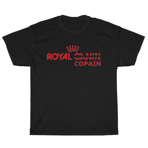 Royal Canin Pet Food Logo Mens Unisex Short Sleeve Black T-Shirt Size S-3XL