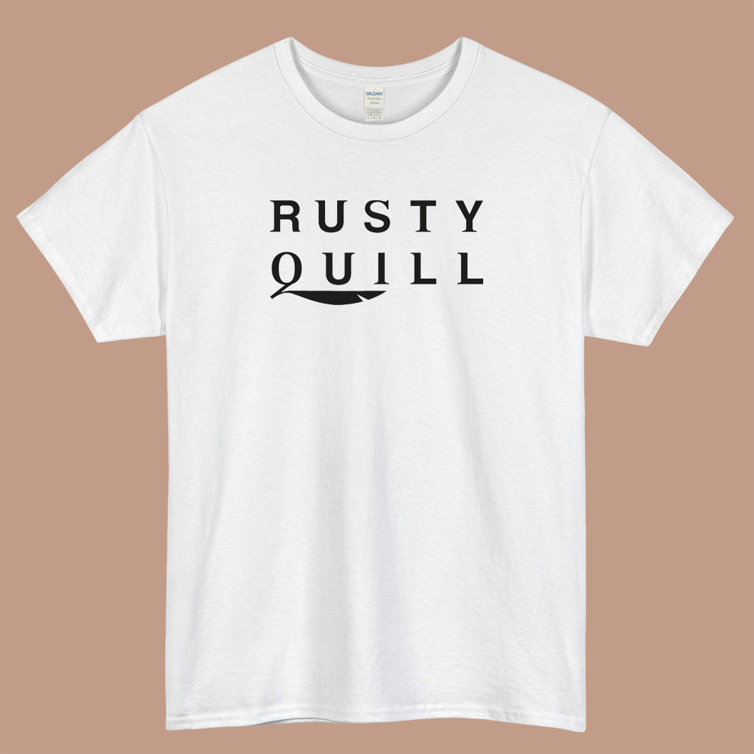 Rusty Quill Logo Mens Unisex Short Sleeve T-Shirt Size S-3XL