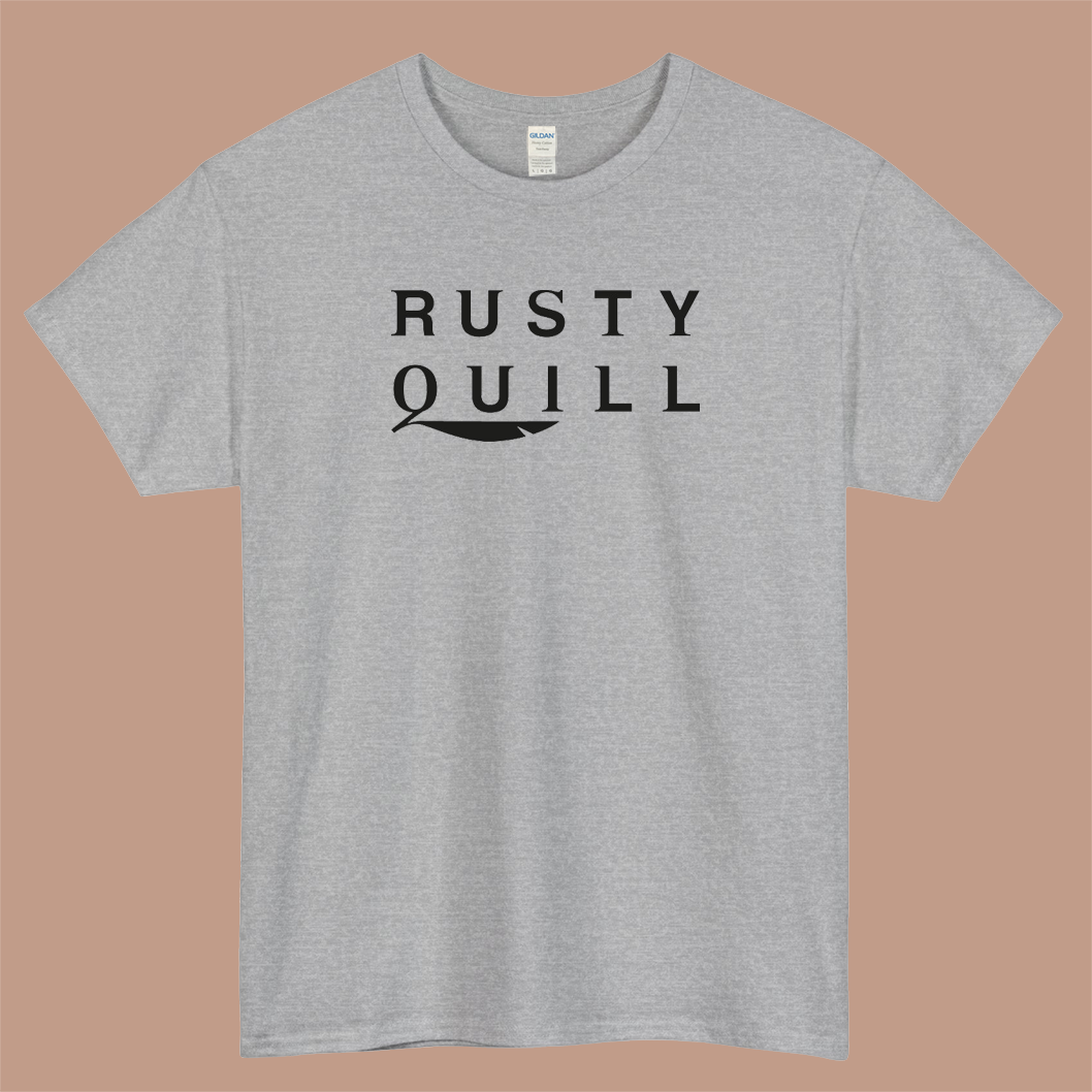 Rusty Quill Logo Mens Unisex Short Sleeve T-Shirt Size S-3XL