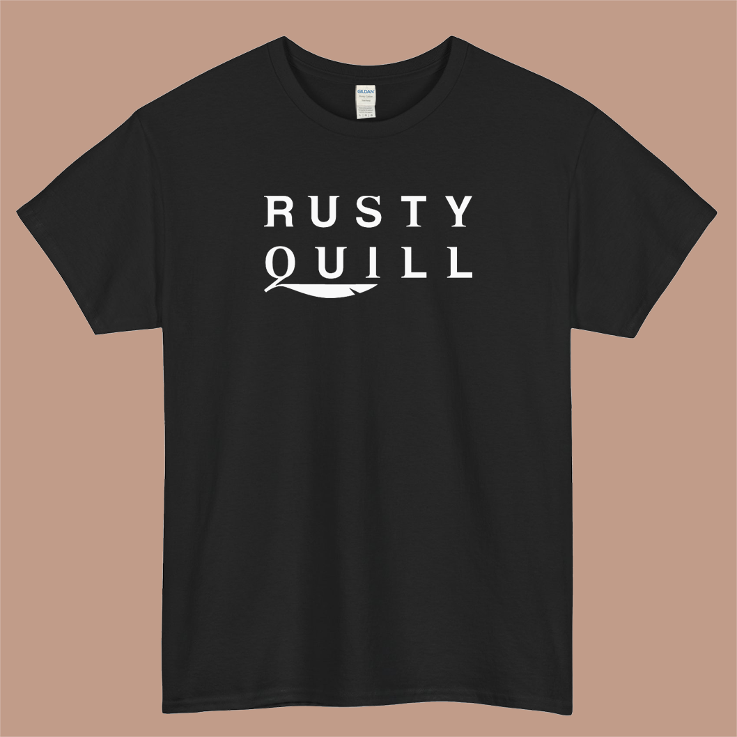 Rusty Quill Logo Mens Unisex Short Sleeve T-Shirt Size S-3XL