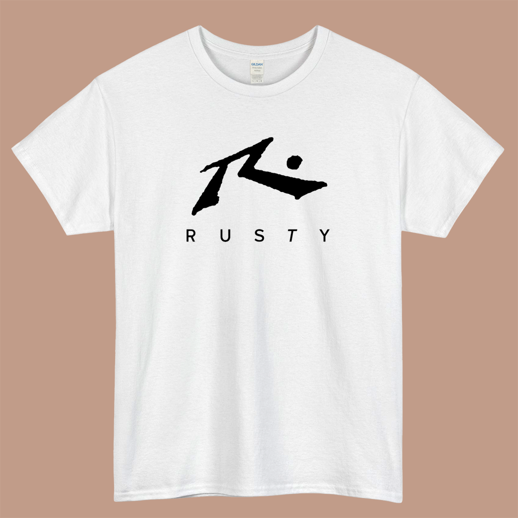 Rusty Surfboards Logo Mens Unisex Short Sleeve T-Shirt Size S-3XL