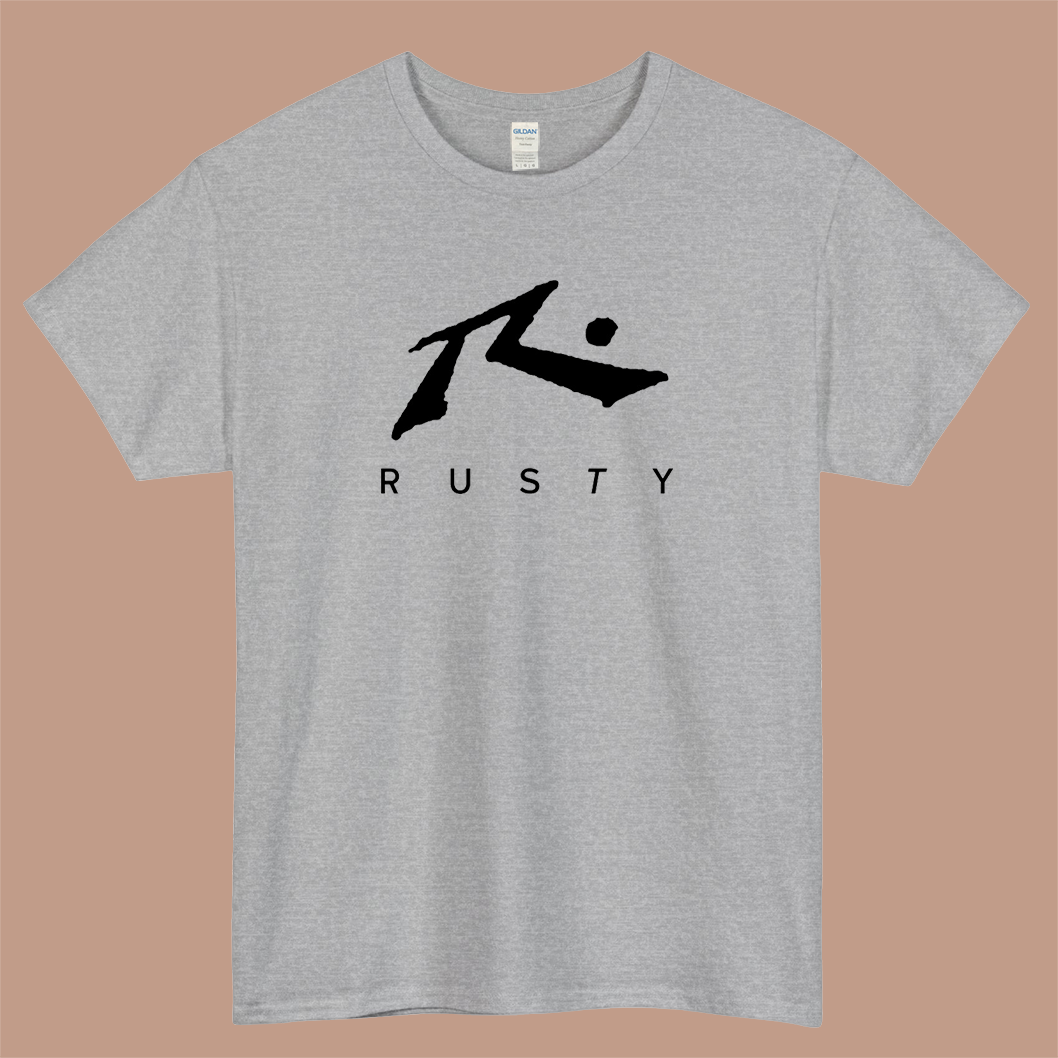 Rusty Surfboards Logo Mens Unisex Short Sleeve T-Shirt Size S-3XL