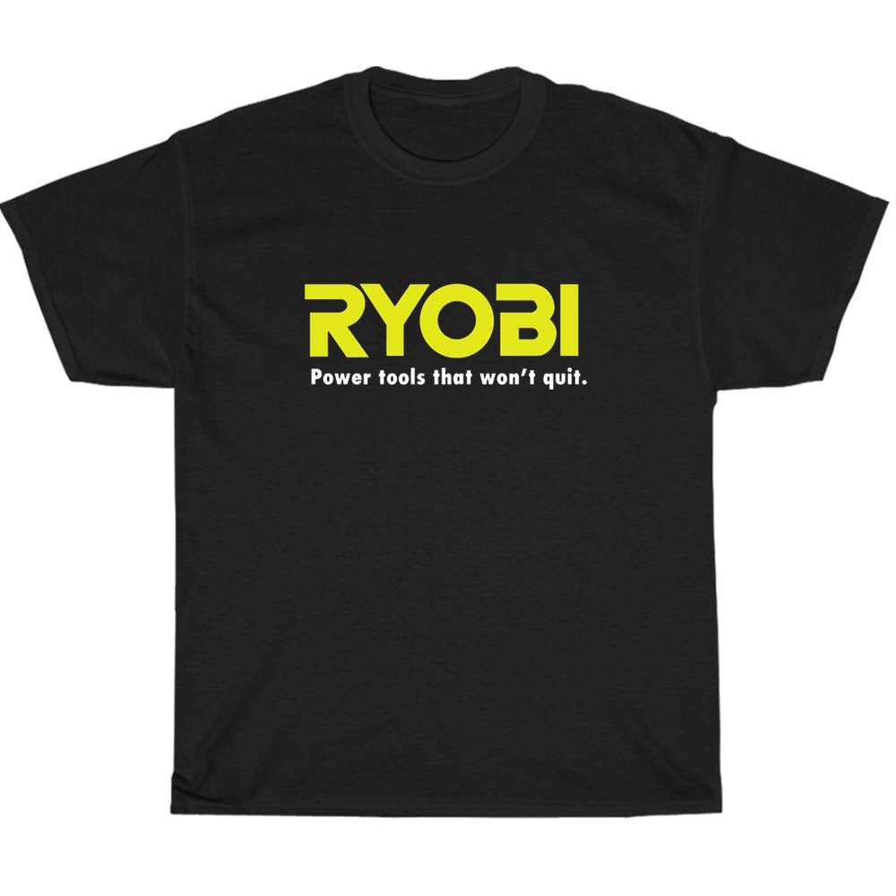Ryobi Tools logo Men's Unisex T Shirt Size S to 3XL