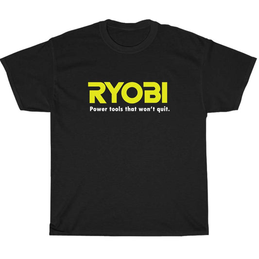 Ryobi Tools logo Men's Unisex T Shirt Size S to 3XL