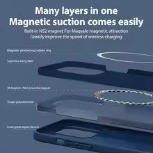 New For Magsafe Liquid Silicone Magnetic Case For iPhone 16 15 13 12 11 14 Pro Max 16 Plus Wireless Charging Shockproof Accessories