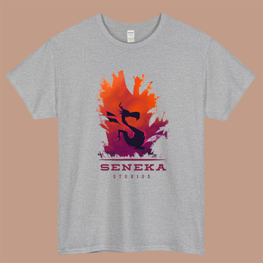 SENEKA Studios Logo Mens Unisex Short Sleeve Gray T-Shirt Size S-3XL