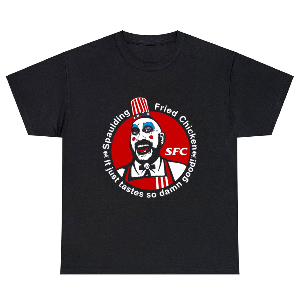SFC Captain Spaulding Fried Chicken Logo Unisex Men's T Shirt Size S to 3XL