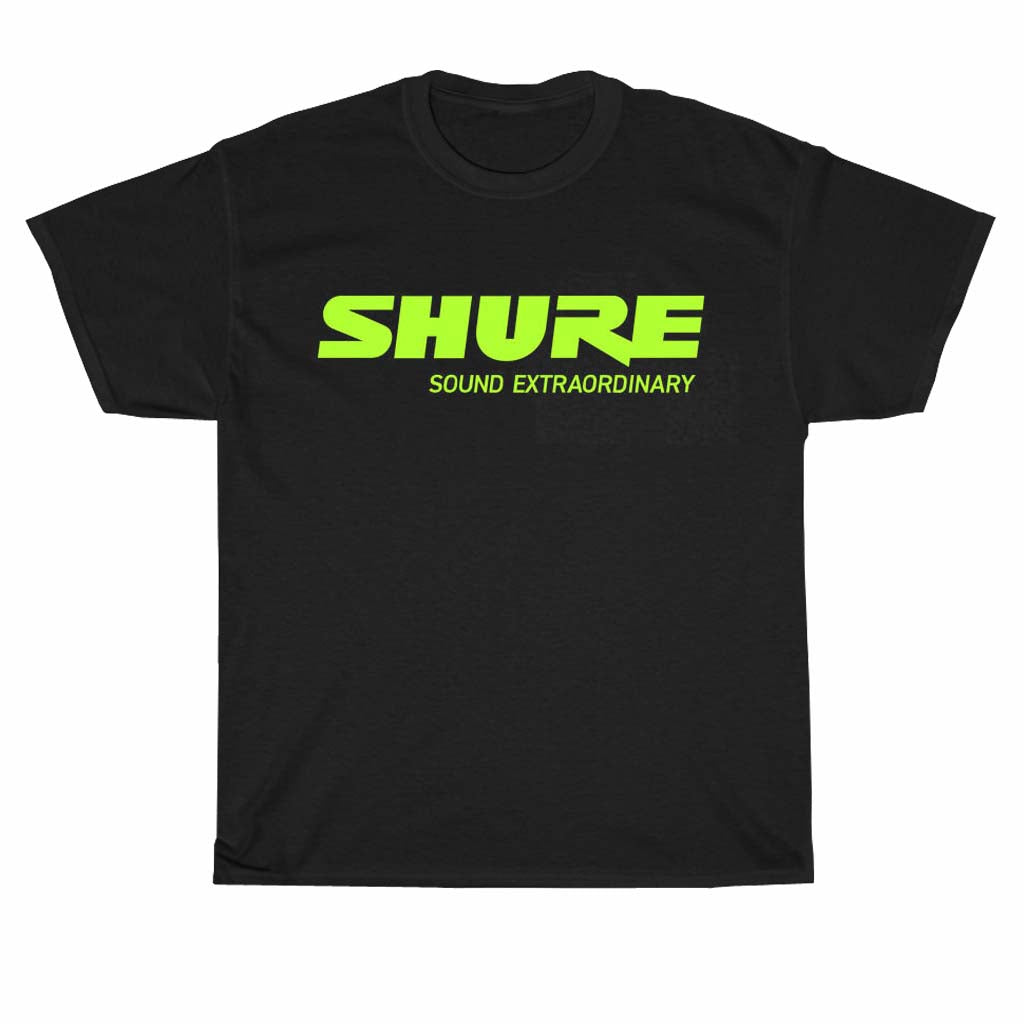 SHURE SOUND EXTRAORDINARY Logo Men's Unisex T Shirt Size S to 3XL