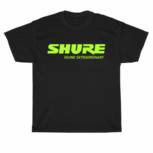 SHURE SOUND EXTRAORDINARY Logo Men's Unisex T Shirt Size S to 3XL