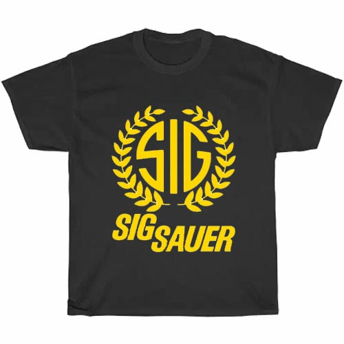 SIG Sauer Firearms Logo Men's Unisex T Shirt Size S to 3XL