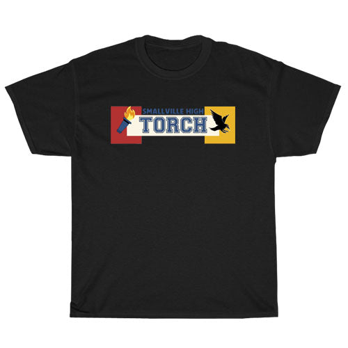 SMALLVILLE HIGH TORCH Active Logo Men's Unisex T Shirt Size S to 3XL