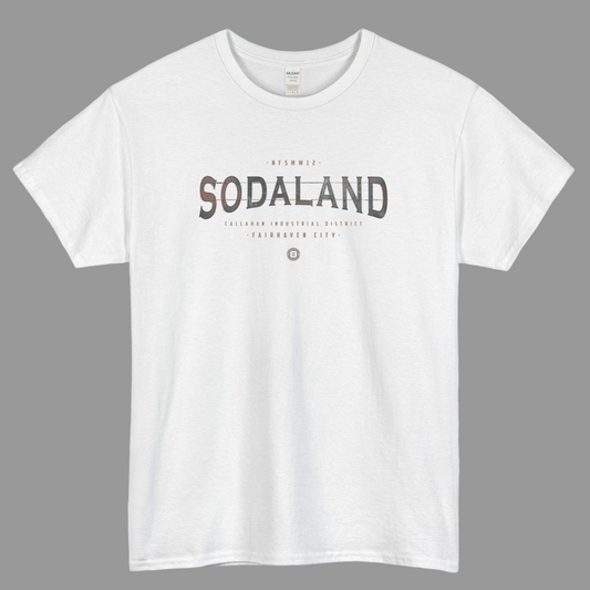 SODALAND logo short sleeve t shirt size S-3XL