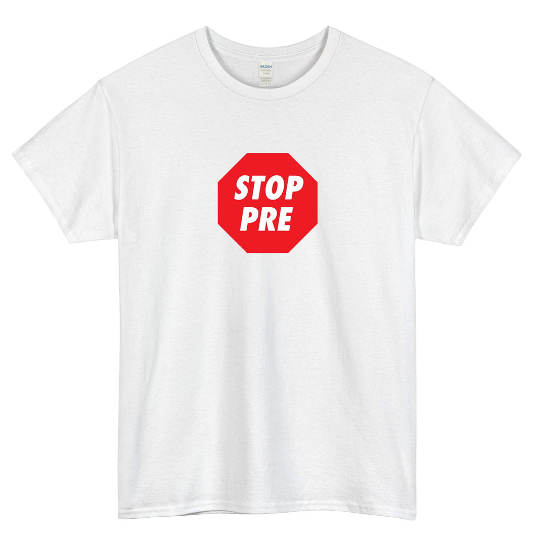 STOP PRE Steve Prefontaine Logo Mens Unisex Short Sleeve T-Shirt Size S-3XL - P