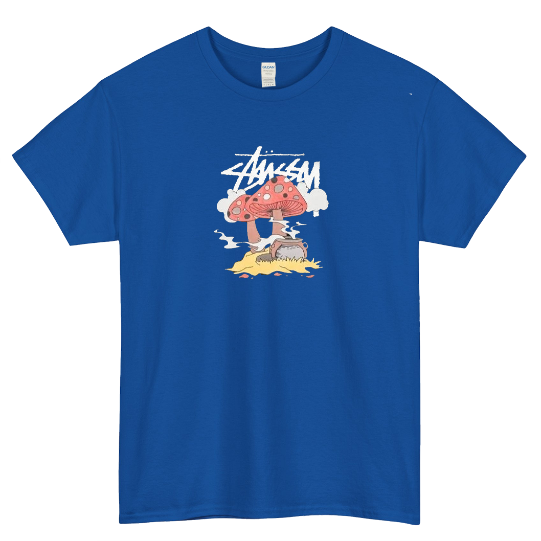 STUSSY KITTENS logo SHORT SLEEVE T SHIRT -P