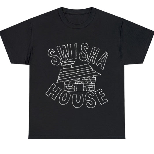 SWISHA HOUSE AMERICAN Logo Men's Unisex T Shirt Size S to 3XL