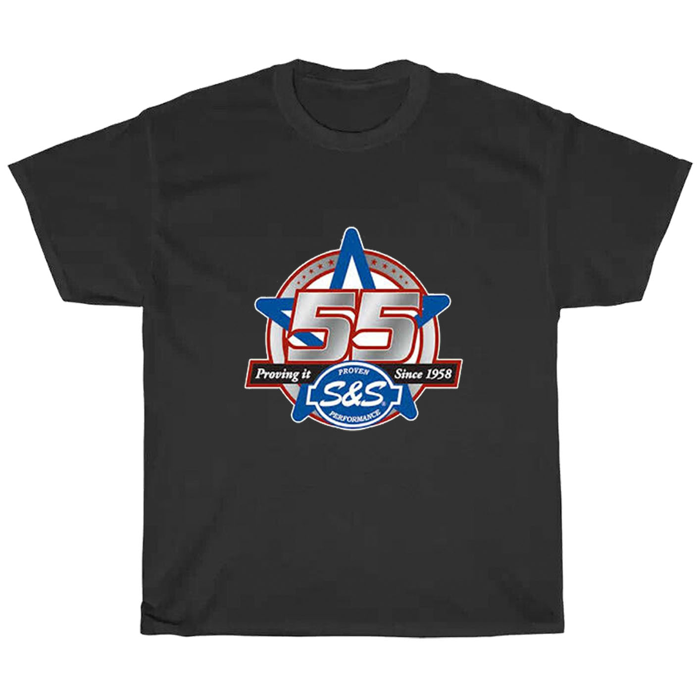 S&S Cycle Proven Performance Motorcycle Logo Men's Unisex T Shirt Size S to 3XL