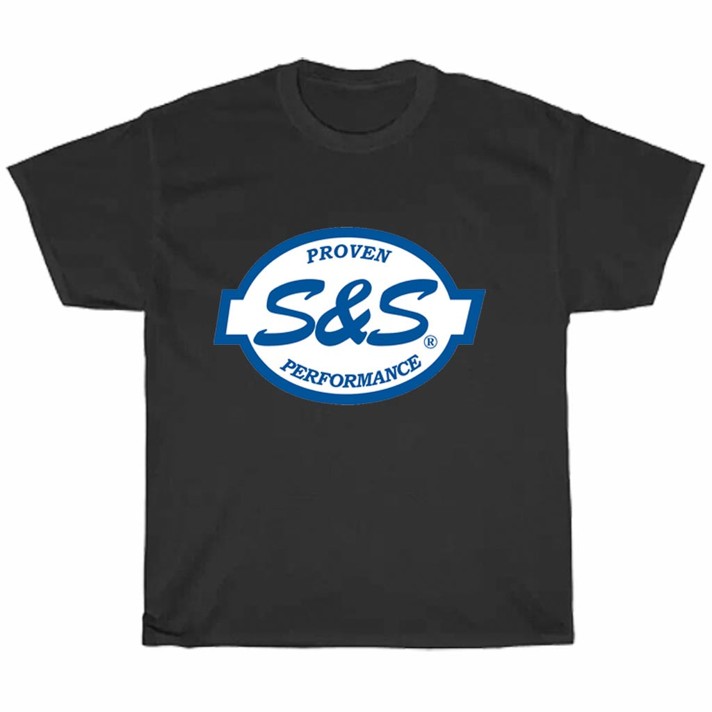 S&S Cycle Proven Performance Motorcycle Logo Unisex Men's T Shirt Size S to 3XL