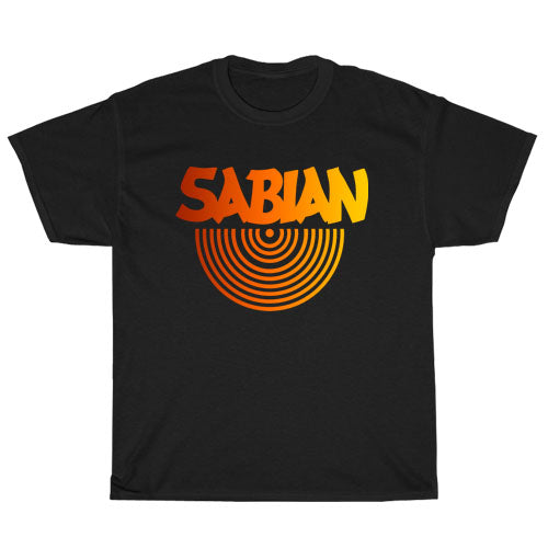 Sabian Cymbals Logo  Unisex Men's T Shirt Size S to 3XL
