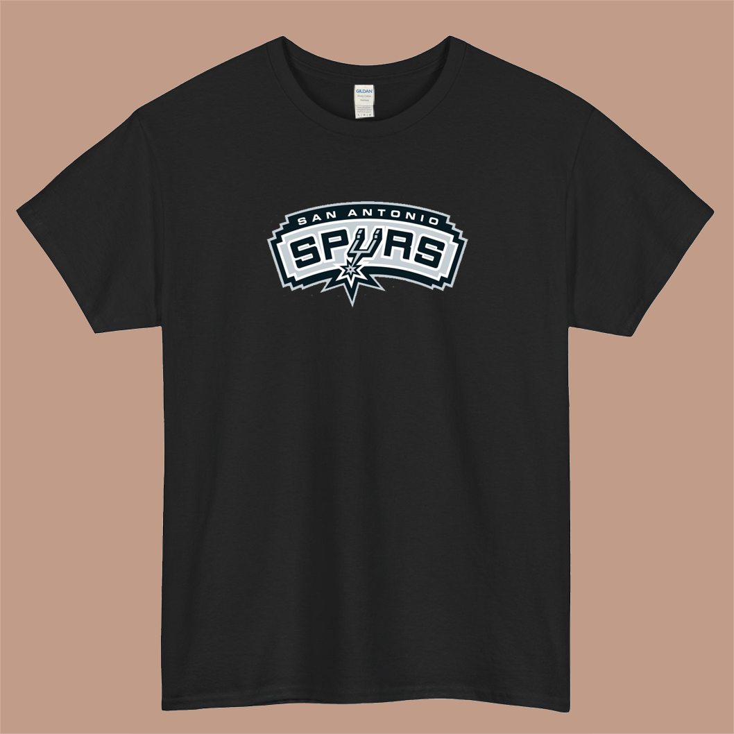 San Antonio Basketball Team SPURS Logo Mens Unisex Short Sleeve T-Shirt Size S-3XL - P