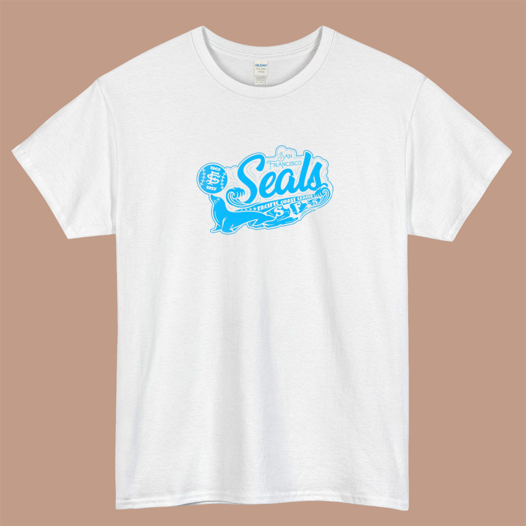San Francisco Seals Logo Mens Unisex Short Sleeve T-Shirt Size S-3XL - P