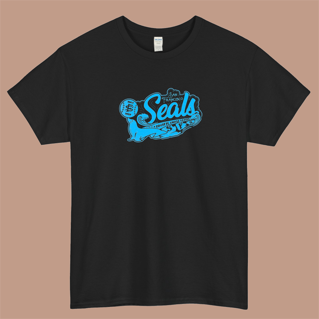 San Francisco Seals Logo Mens Unisex Short Sleeve T-Shirt Size S-3XL - P