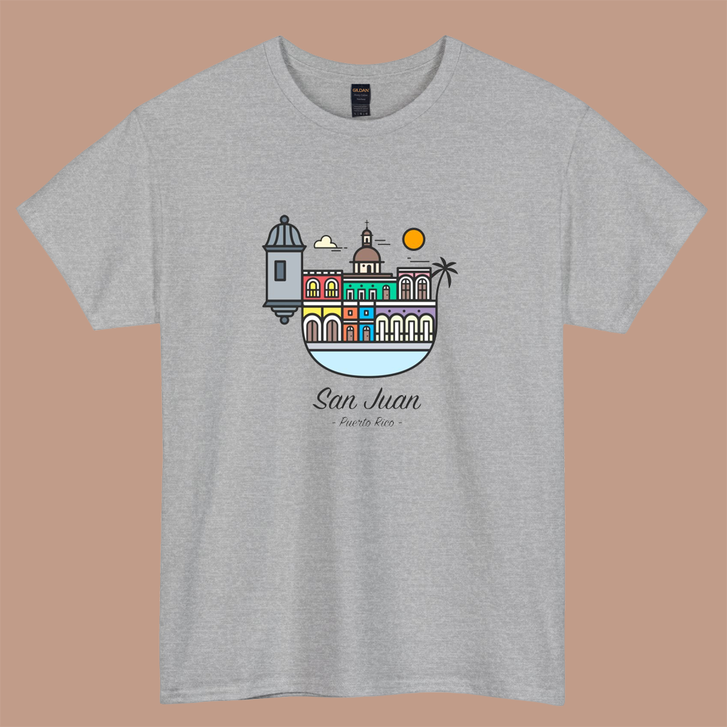 San Juan, Puerto Rico logo short sleeve t shirt Size S-3XL -P